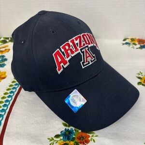Unisex Arizona Wildcats Football Navy Blue Baseball Cap with Adjustable Back